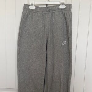 Nike Mens Charcoal Gray Fleece Pants - Small